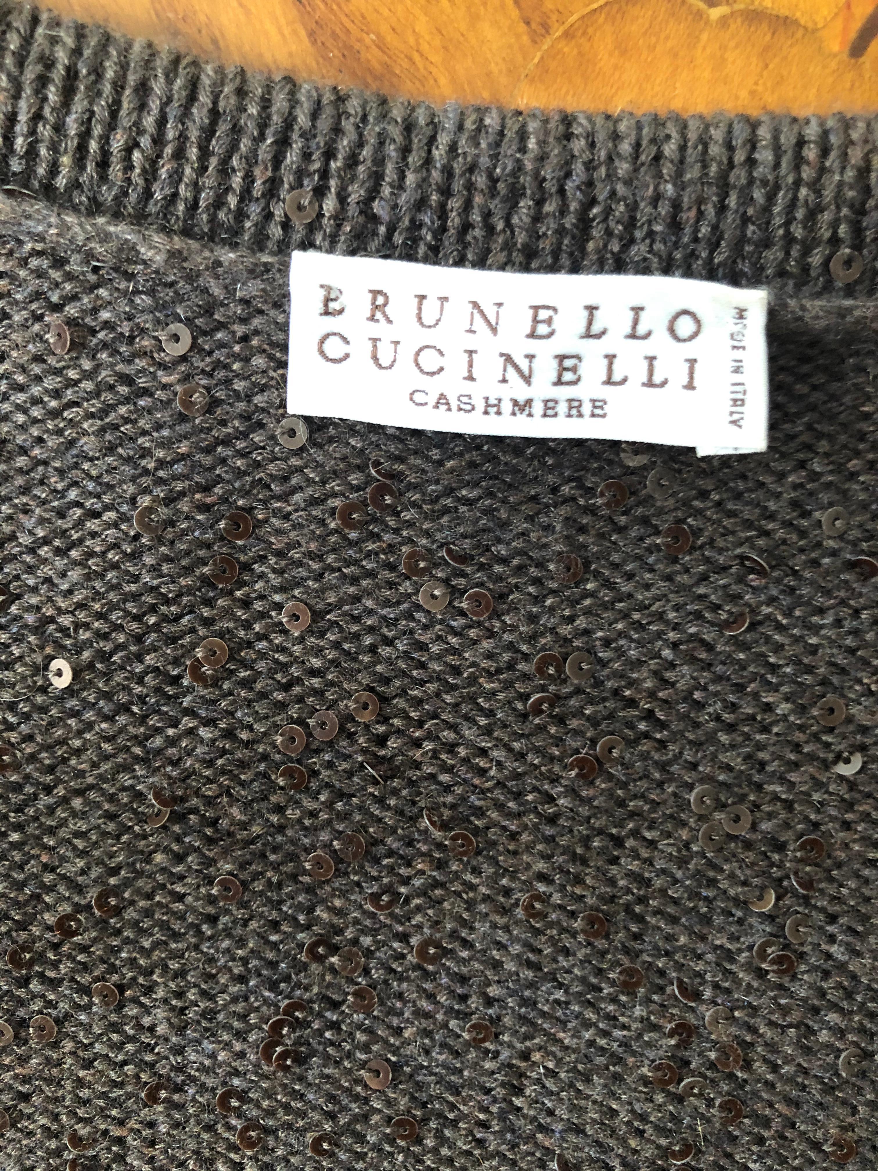 Brunello Cucinelli Cashmere Knit Cape Size S. 4