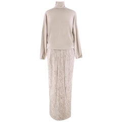 Brunello Cucinelli Cashmere & Sequin Gown - Size Small