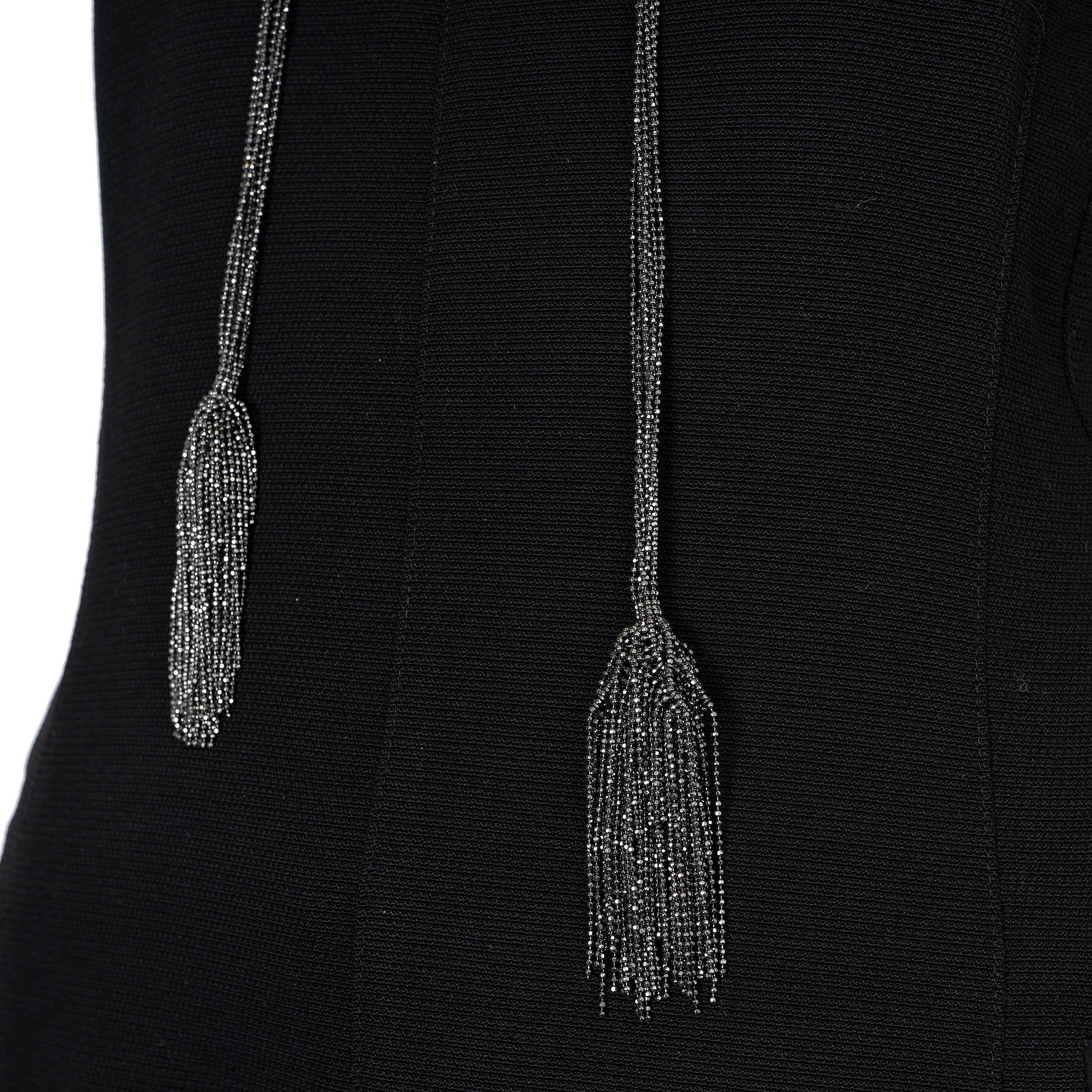 BRUNELLO CUCINELLI cgunmetal MONILI TASSELED LARIAT Necklace Pour femmes en vente