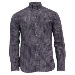 Camisa a cuadros con botones de Brunello Cucinelli, de algodón multicolor