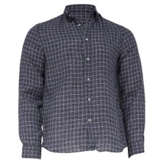 Camisa a cuadros con botones de Brunello Cucinelli, de lino multicolor