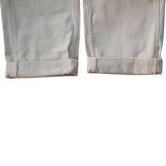 Brunello Cucinelli Cream Baggy Straight Leg Cargo Jean Pants