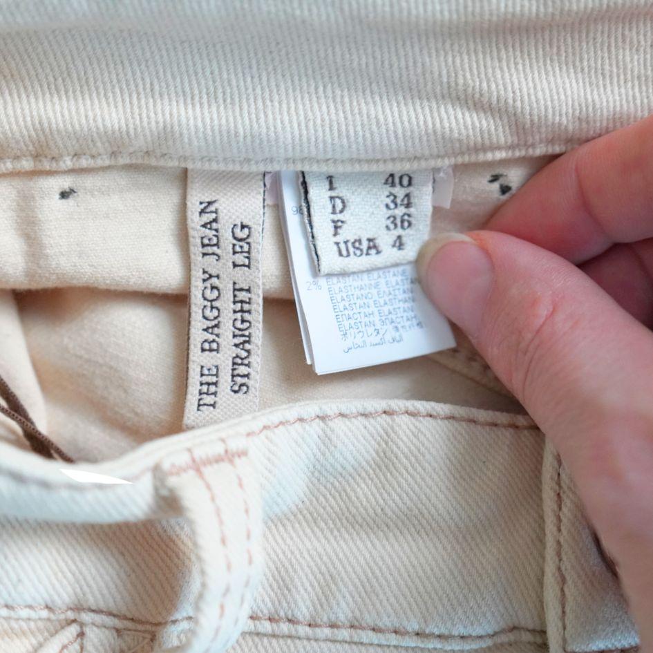 Brunello Cucinelli Cream Baggy Straight Leg Cargo Jean Pants For Sale 4