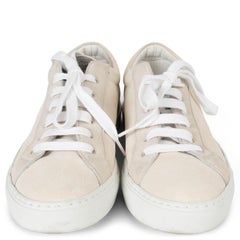 BRUNELLO CUCINELLI cream suede MONILI Sneakers Shoes 38