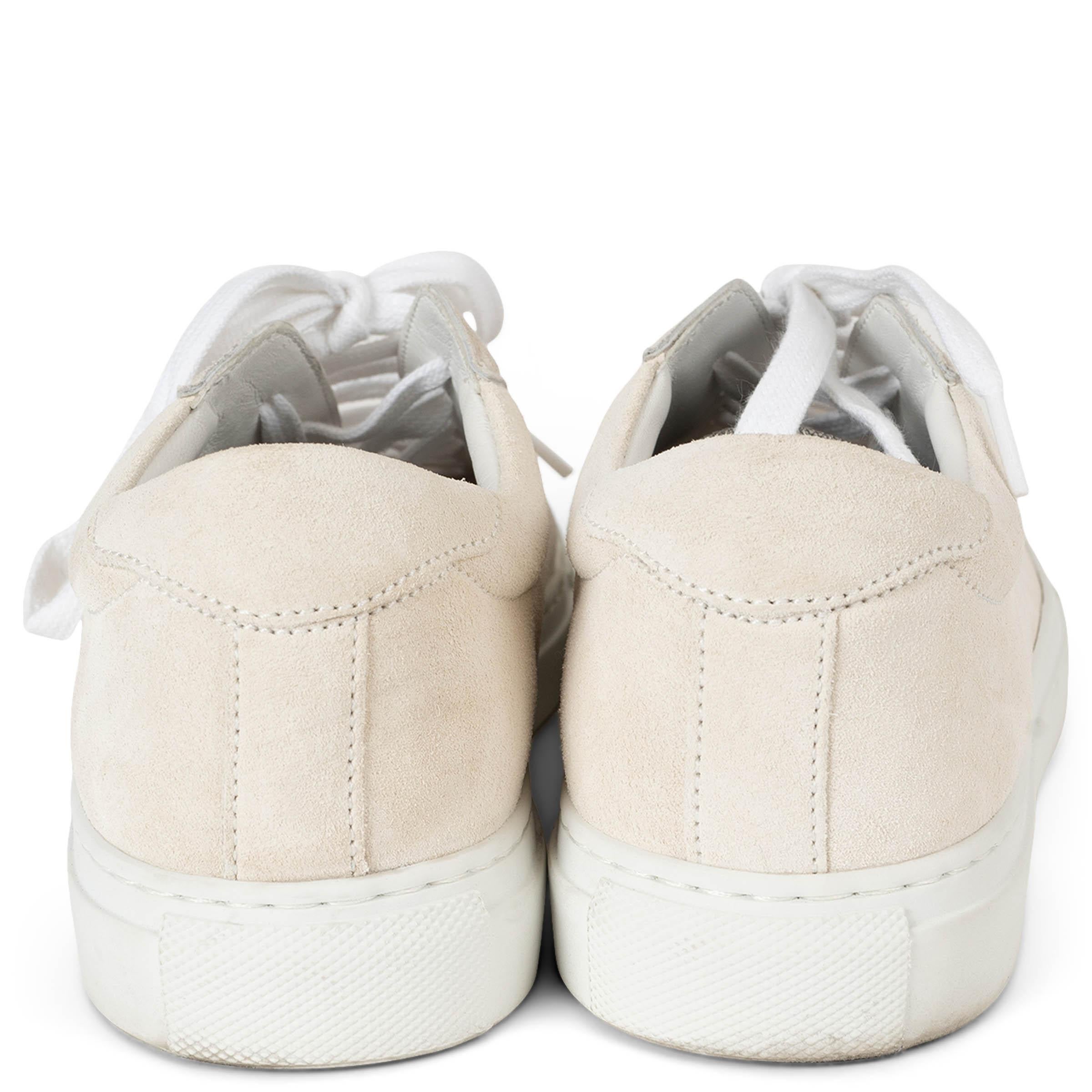 BRUNELLO CUCINELLI crème en daim MONILI Chaussures de sport 38 Excellent état - En vente à Zürich, CH