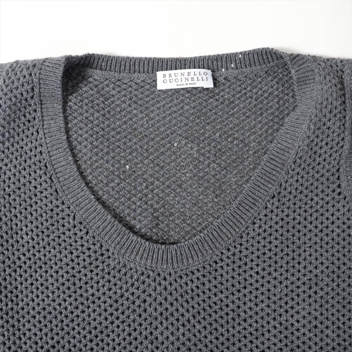 Brunello Cucinelli - Robe en maille crochetée noire Bon état - En vente à Humacao, PR