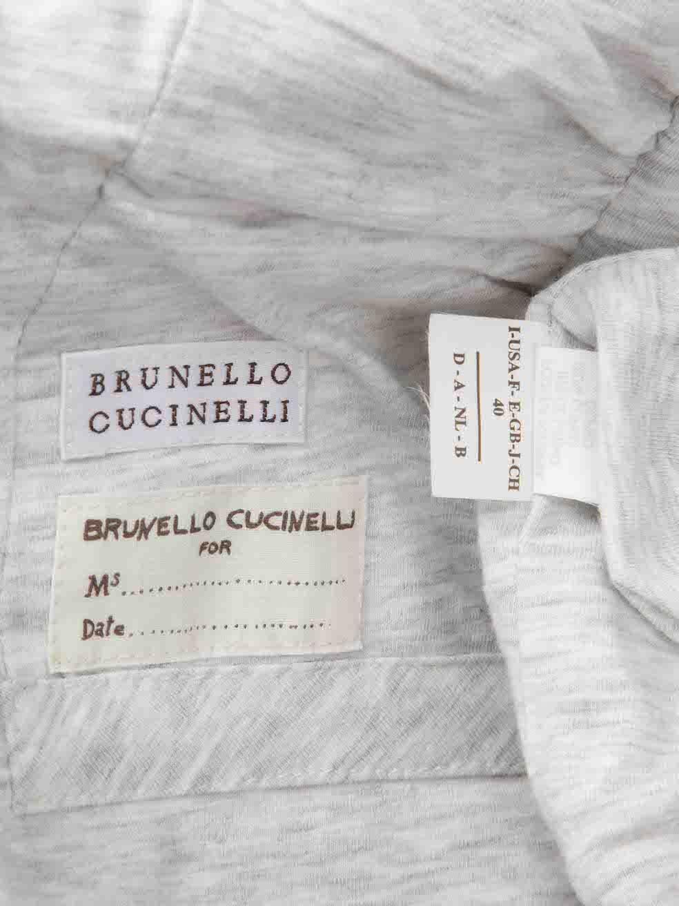 Women's Brunello Cucinelli Ecru Waterproof Fitted Blazer Size S