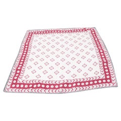 Brunello Cucinelli Geometric Pattern Pocket Square in Multicolor Silk