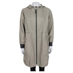 Brunello Cucinelli Green Hooded Coat - IT40/S