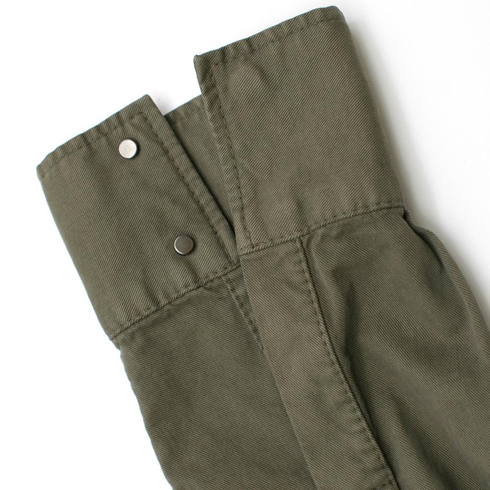 Women's Brunello Cucinelli Green Military Jumpsuit - Size US 4 For Sale