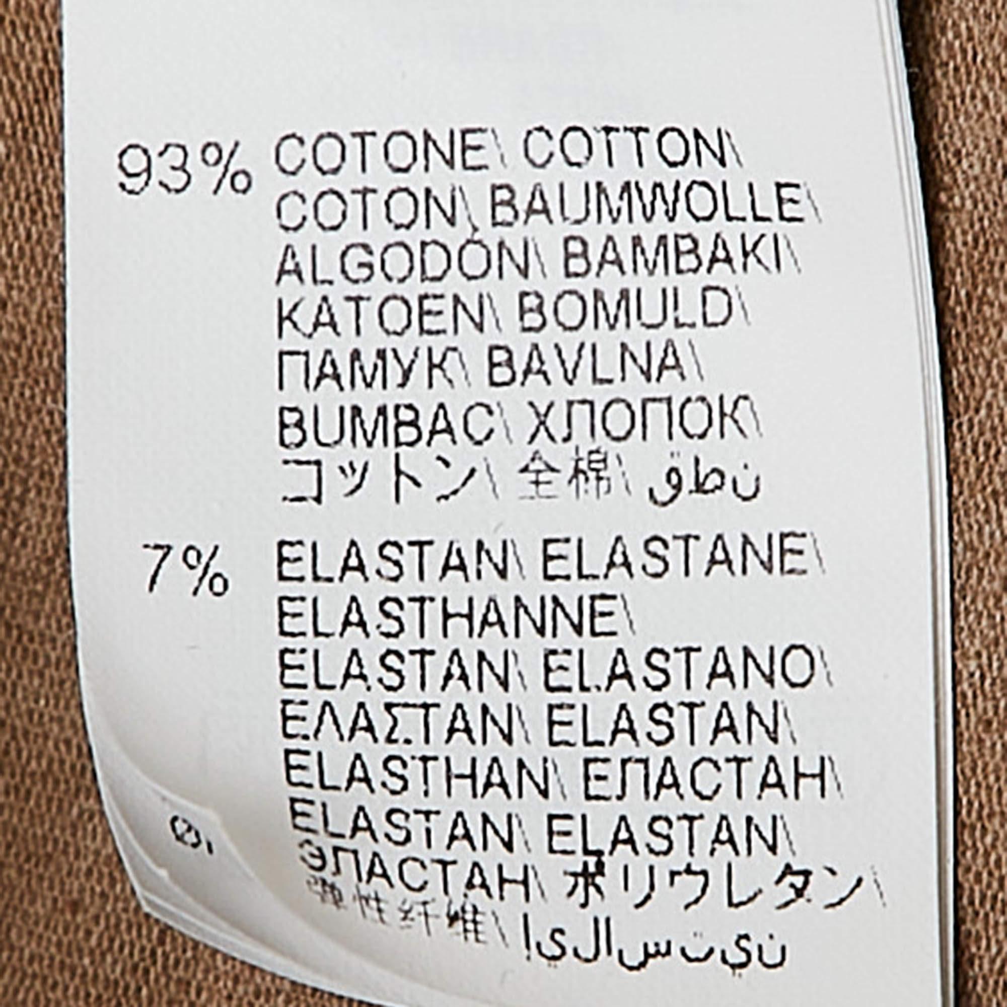 Brunello Cucinelli Grigio/Beige Maglietta a maniche lunghe in cotone con dettaglio Monili XL in vendita 1