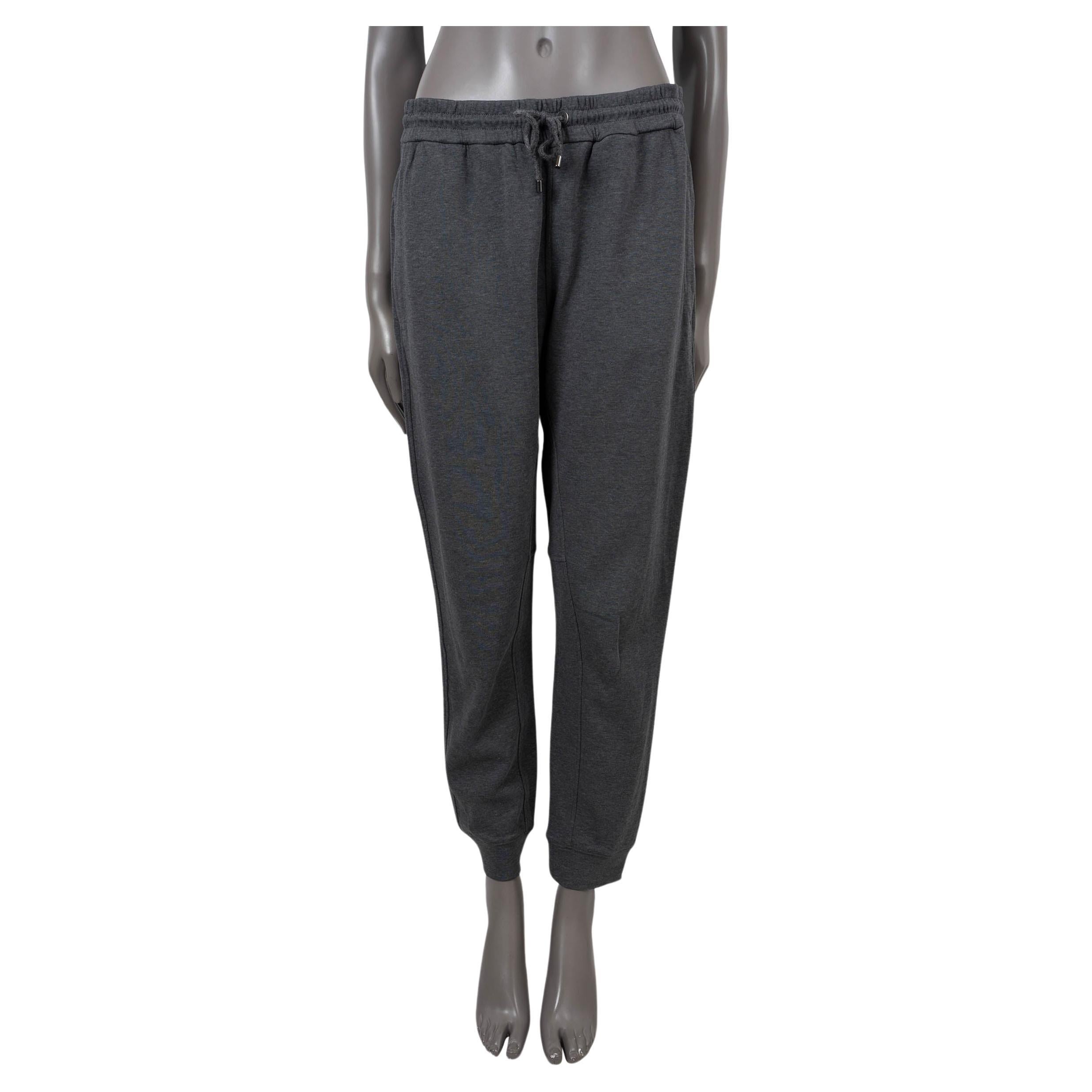 BRUNELLO CUCINELLI grey cotton jersey TAPERED Sweatpants Pants L For Sale