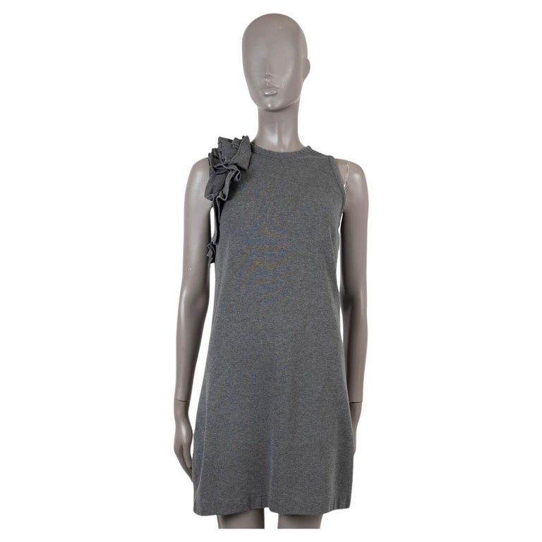 aria knit midi dress Aria Cove Grey Knitted Bardot Fold Over Maxi Dress UK 8