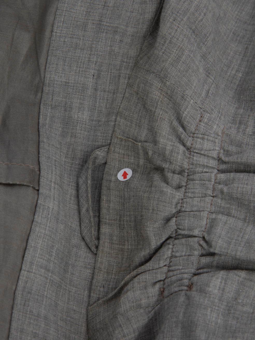 Brunello Cucinelli Chaqueta gris con capucha y cordón Talla M en venta 1