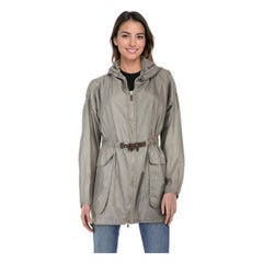 Veste grise à capuche et cordon de serrage Brunello Cucinelli, taille M