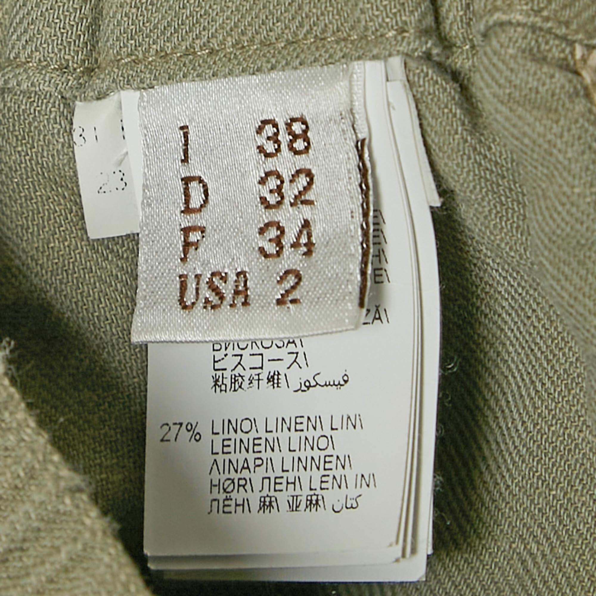 De las mujeres Brunello Cucinelli Pantalones Grises Mezcla de Lino S en venta