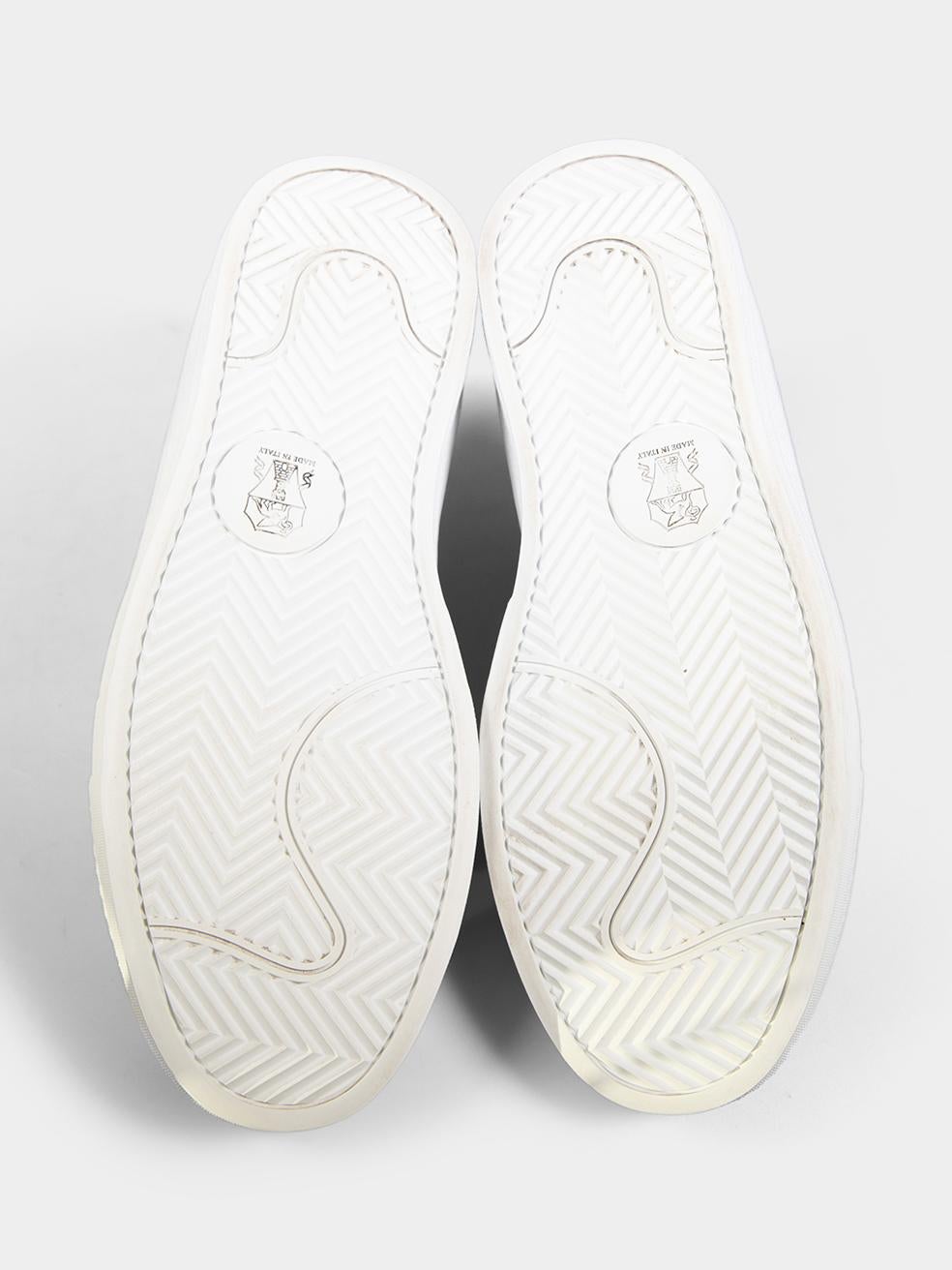 Donna Brunello Cucinelli Grigio Scarpe da Ginnastica in Pelle Monili Taglia IT 38.5 in vendita