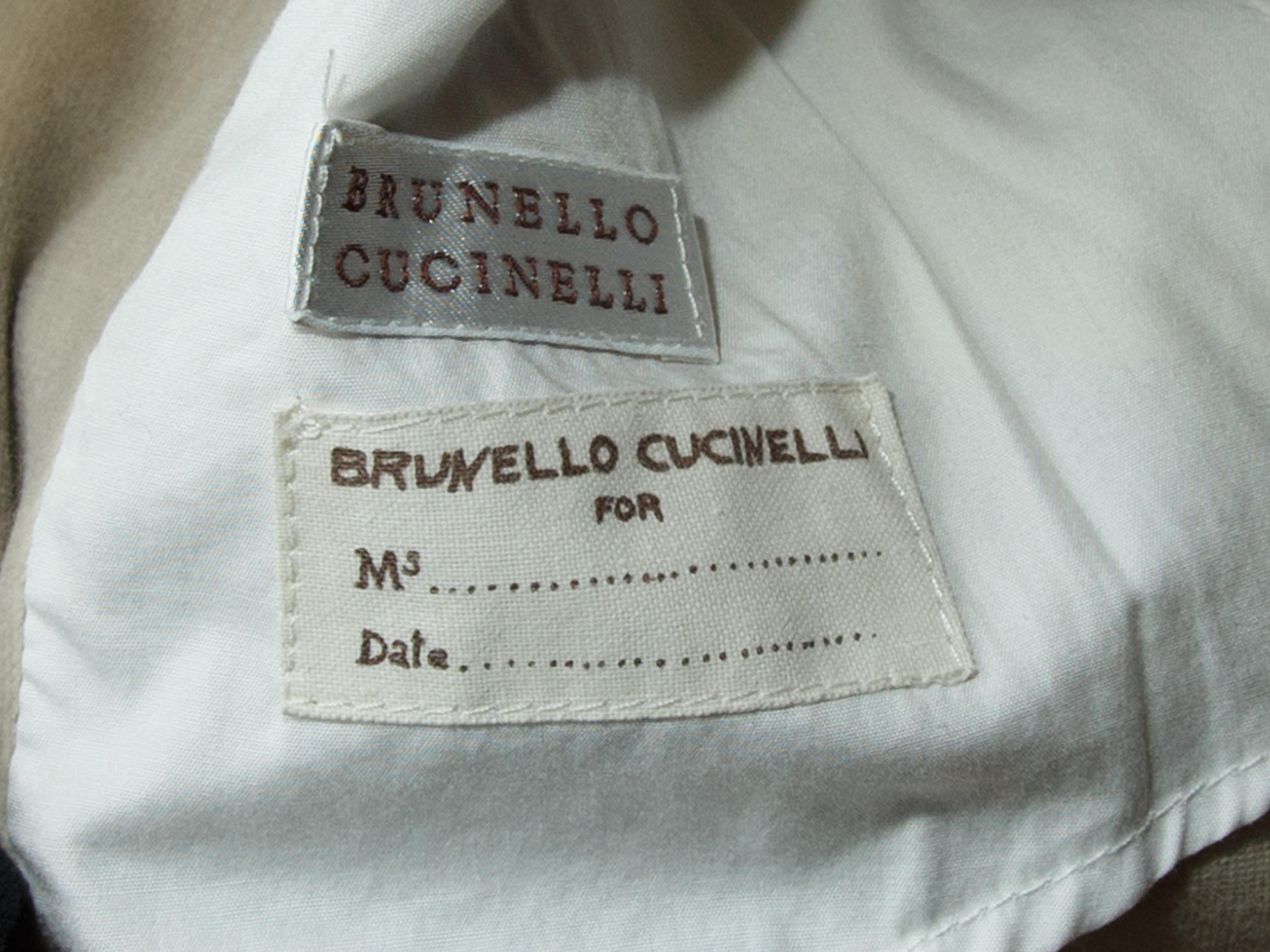 Brunello Cucinelli Grey Velvet Jacket In Good Condition In New York, NY
