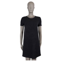 BRUNELLO CUCINELLI grey wool MONILI COLLAR KNIT Dress M