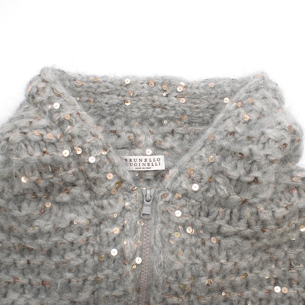 sequin knit jacket