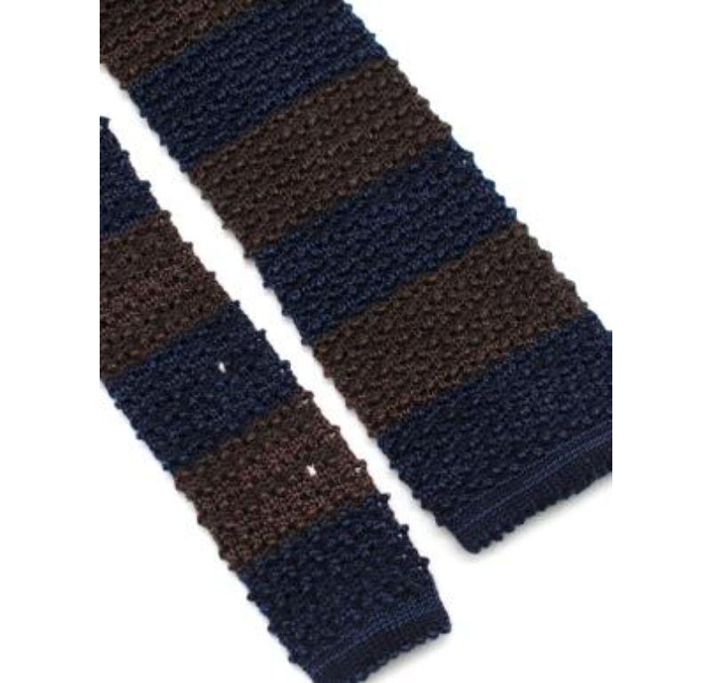 Women's or Men's Brunello Cucinelli Knit Squared Necktie For Sale