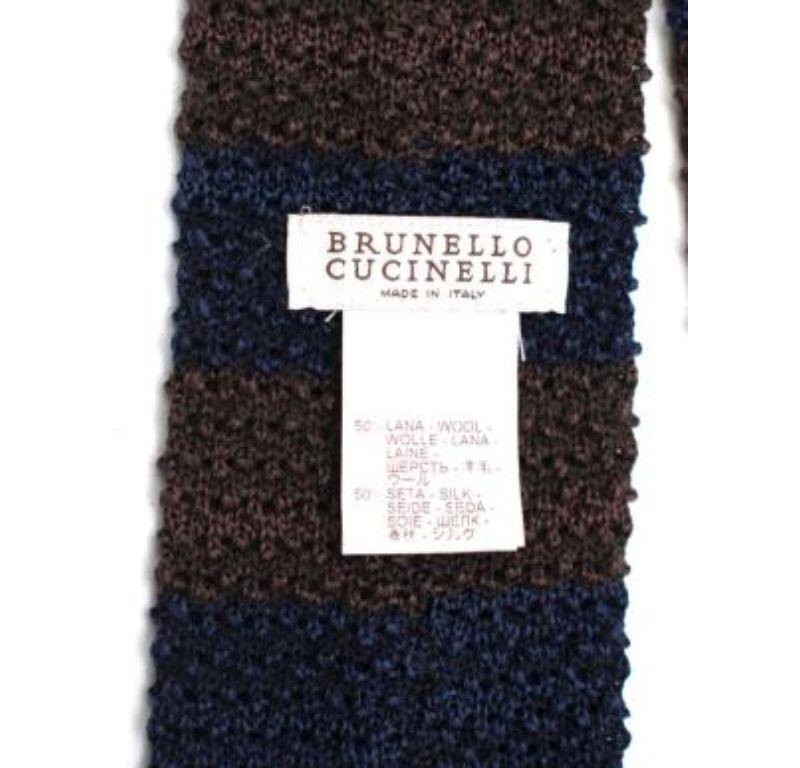 Brunello Cucinelli Knit Squared Necktie For Sale 2