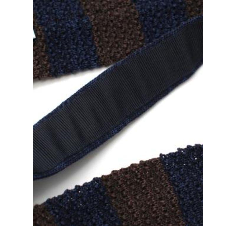 Brunello Cucinelli Knit Squared Necktie For Sale 3