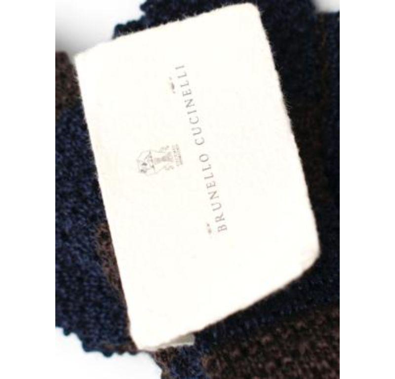 Brunello Cucinelli Knit Squared Necktie For Sale 4