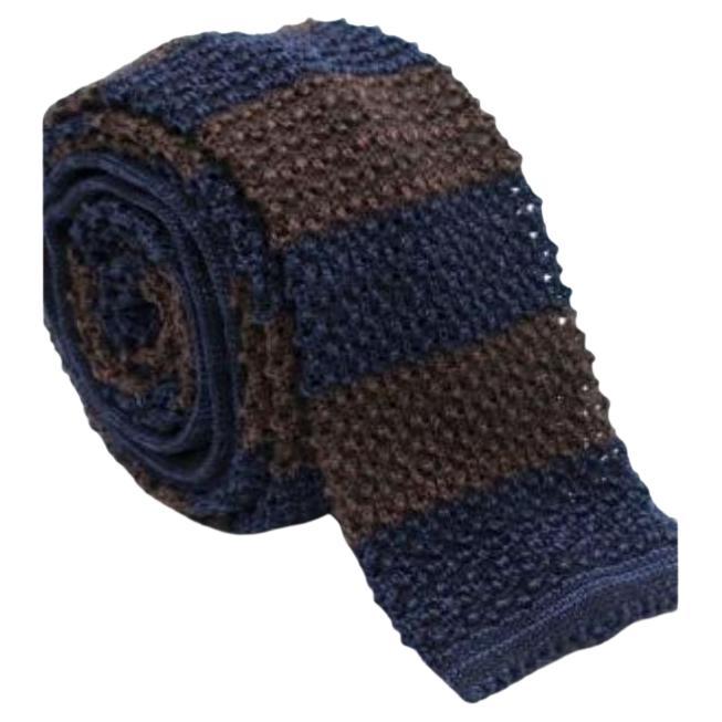 Brunello Cucinelli Knit Squared Necktie For Sale
