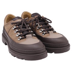 Brunello Cucinelli Lace-Up Hiking Boots in Brown Suede