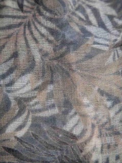 Brunello Cucinelli Leaf Print Shawl