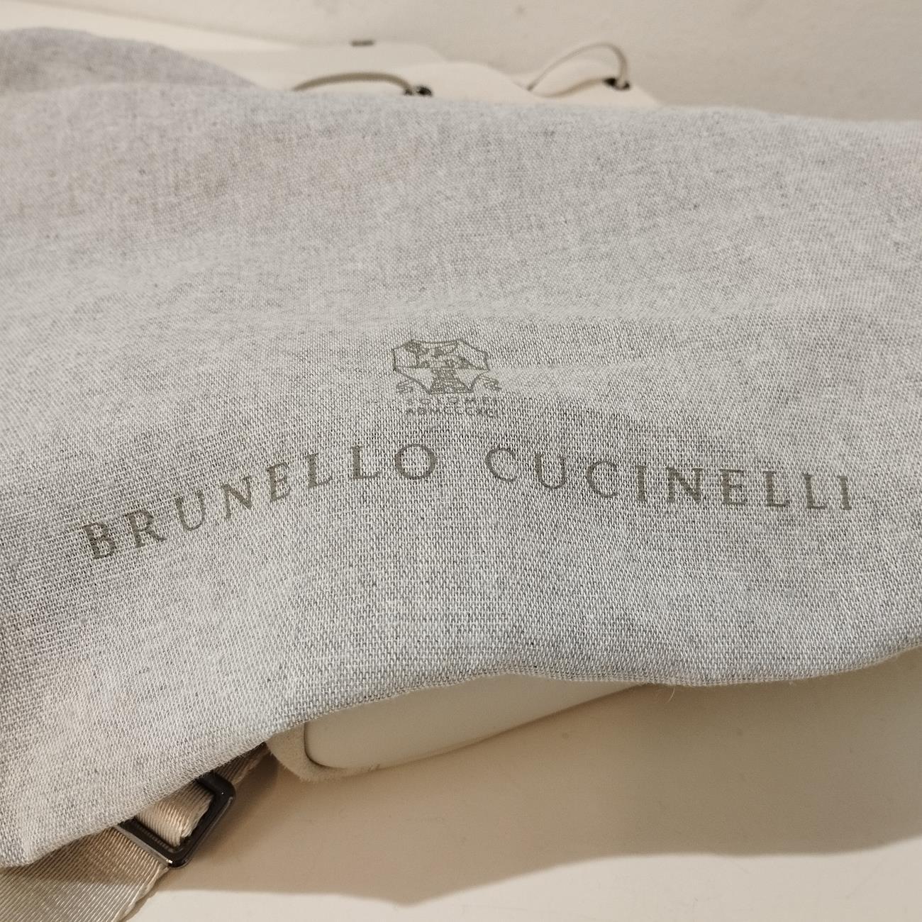 Brunello Cucinelli Leder-Rucksack Größe Unica im Angebot 4