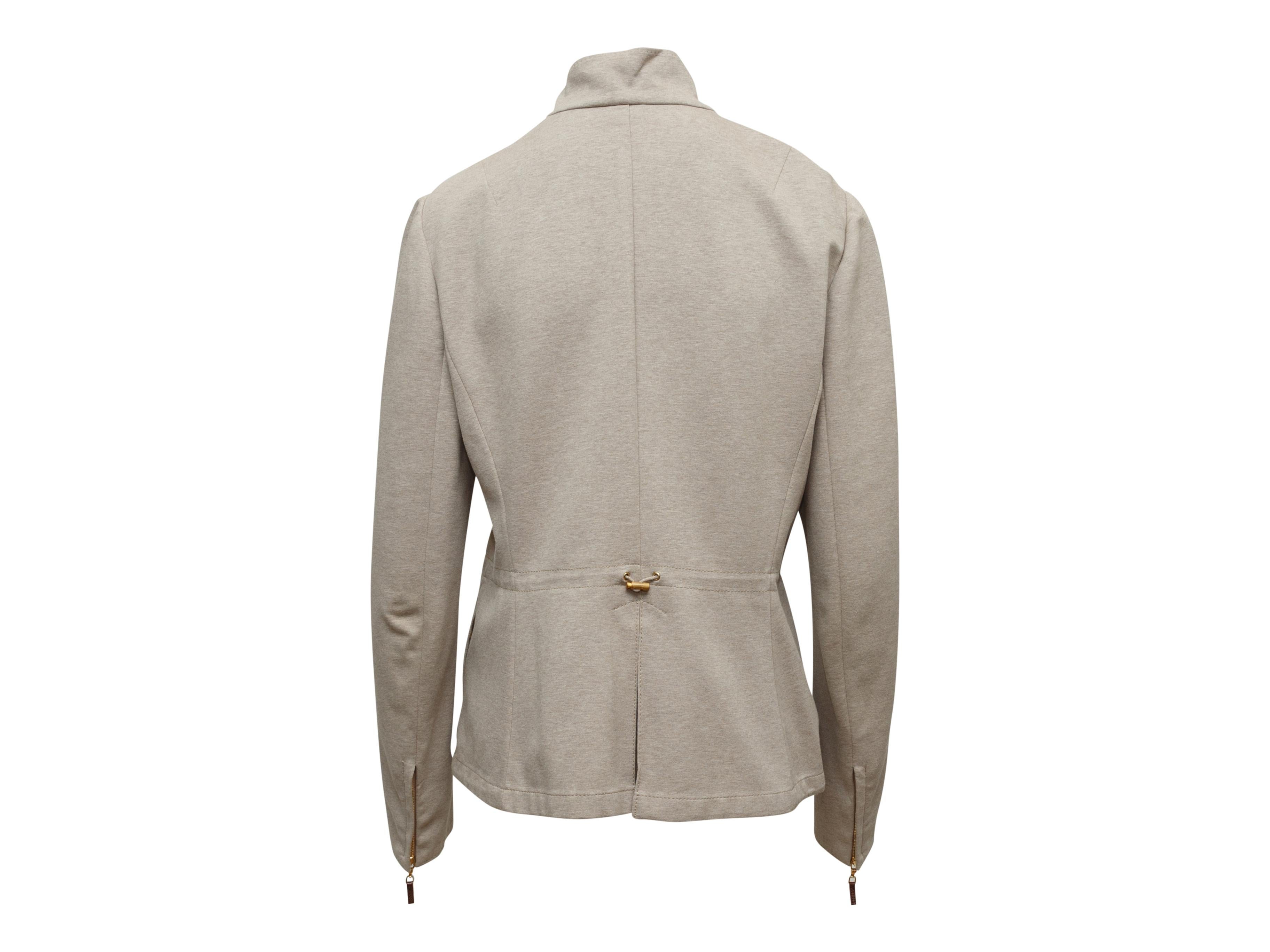 Gray Brunello Cucinelli Light Brown Lightweight Jacket
