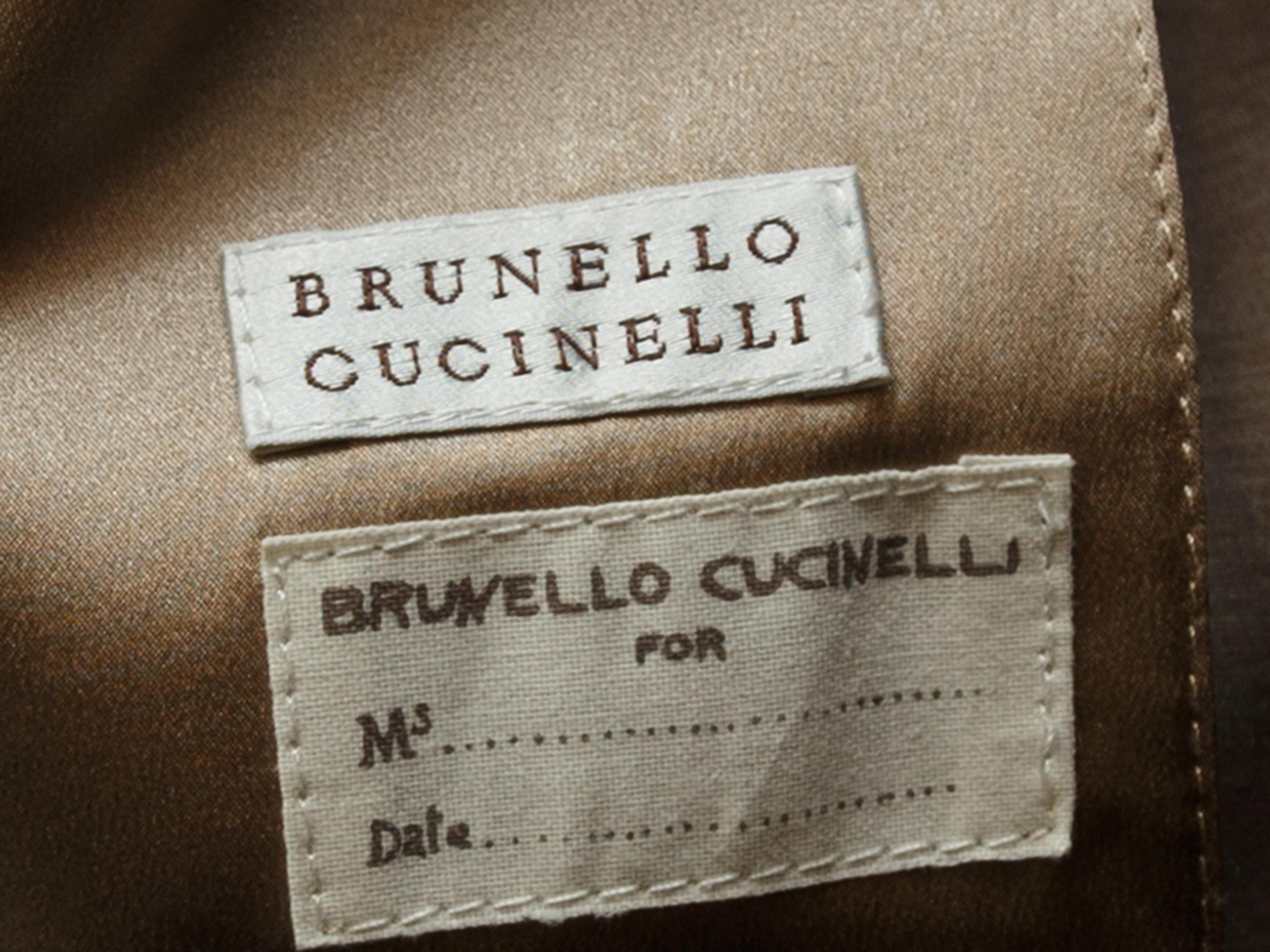 Brunello Cucinelli Light Brown Lightweight Jacket In Good Condition In New York, NY
