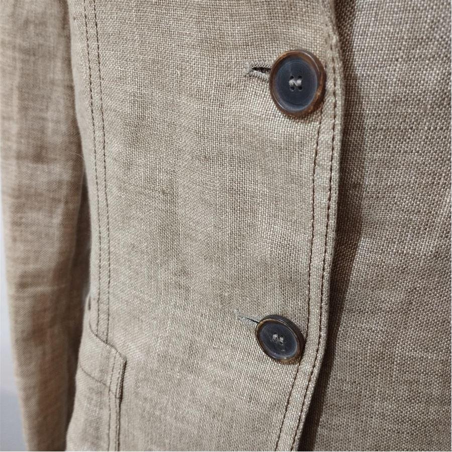 Brunello Cucinelli Linen jacket size 44 In Excellent Condition For Sale In Gazzaniga (BG), IT