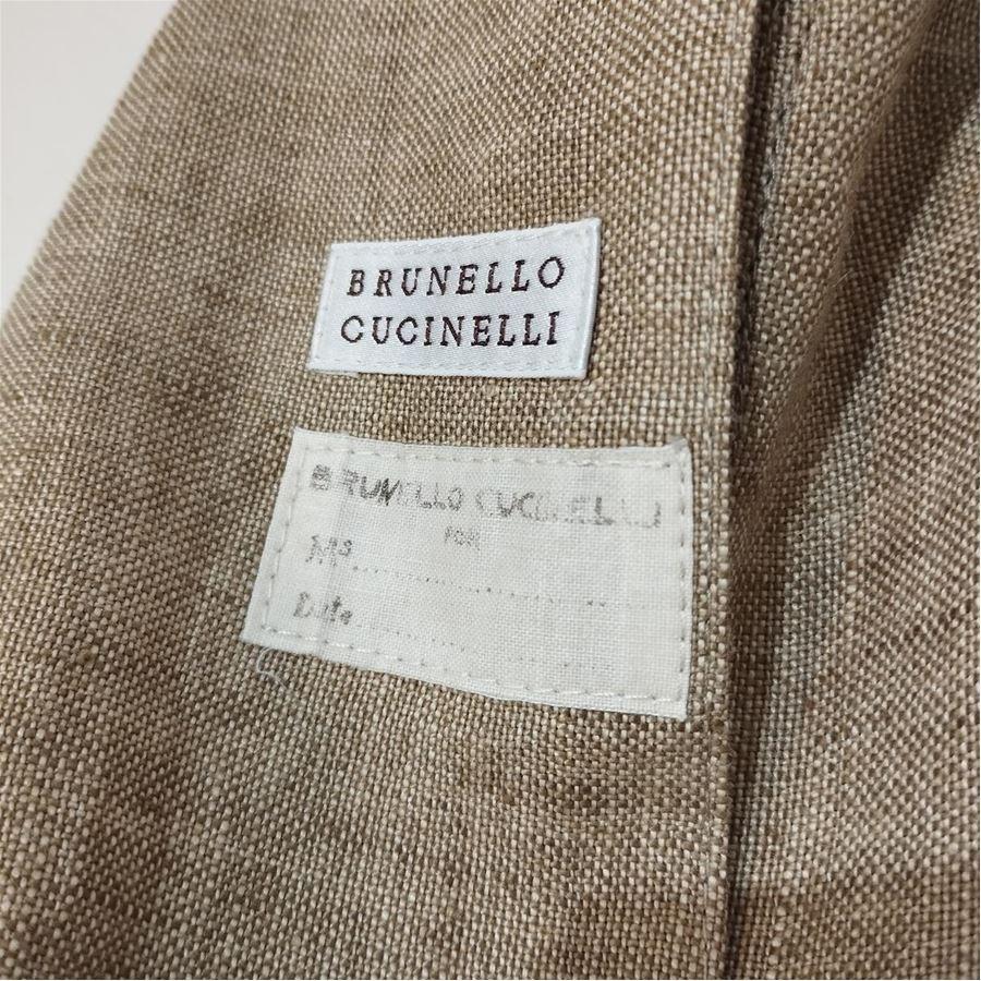 Women's Brunello Cucinelli Linen jacket size 44 For Sale
