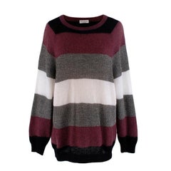 Brunello Cucinelli - Maglia in misto mohair con tessuto lurex - US 4