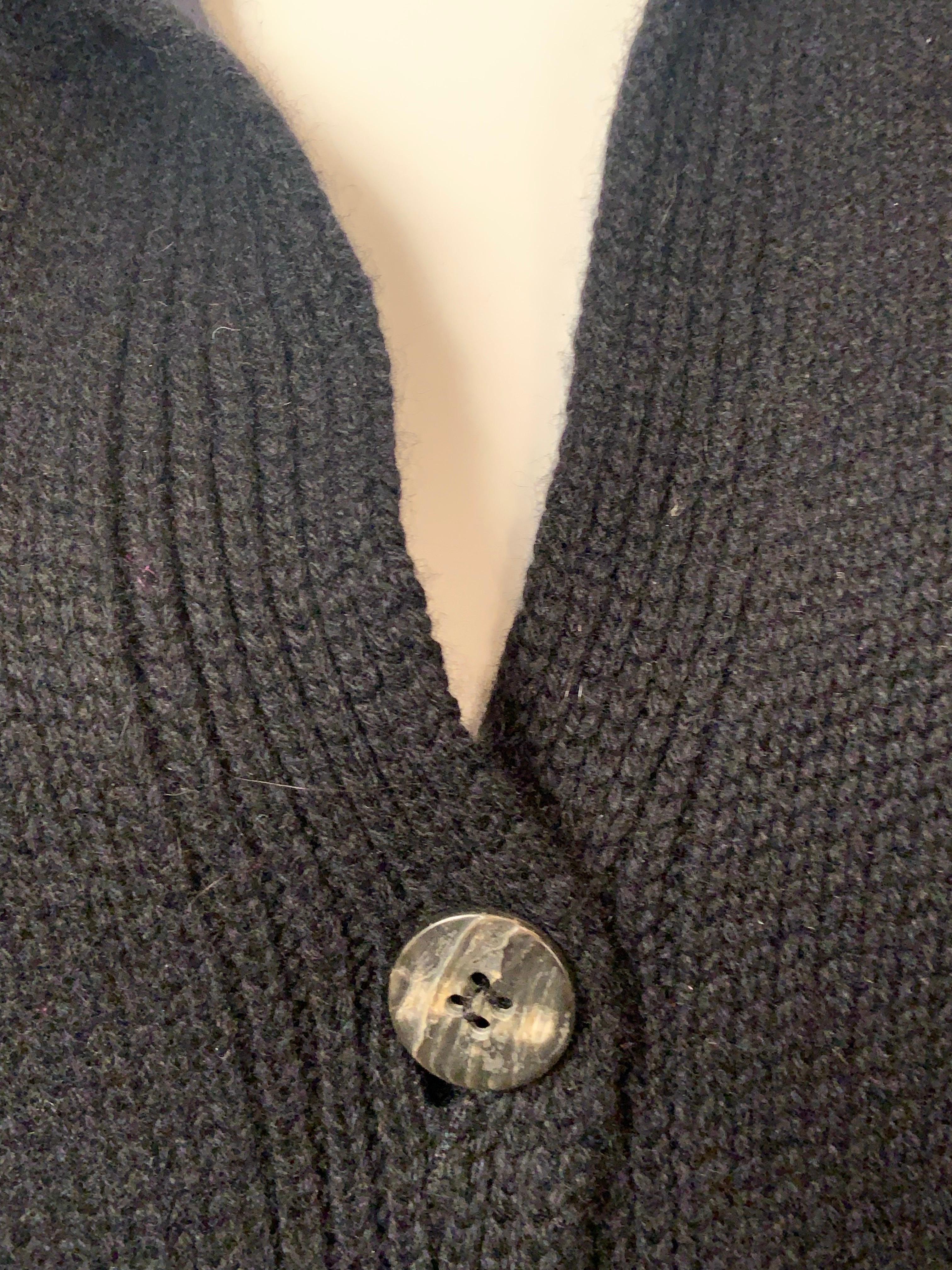 Beige Brunello Cucinelli Lux Black Cashmere Sweater Vest For Sale