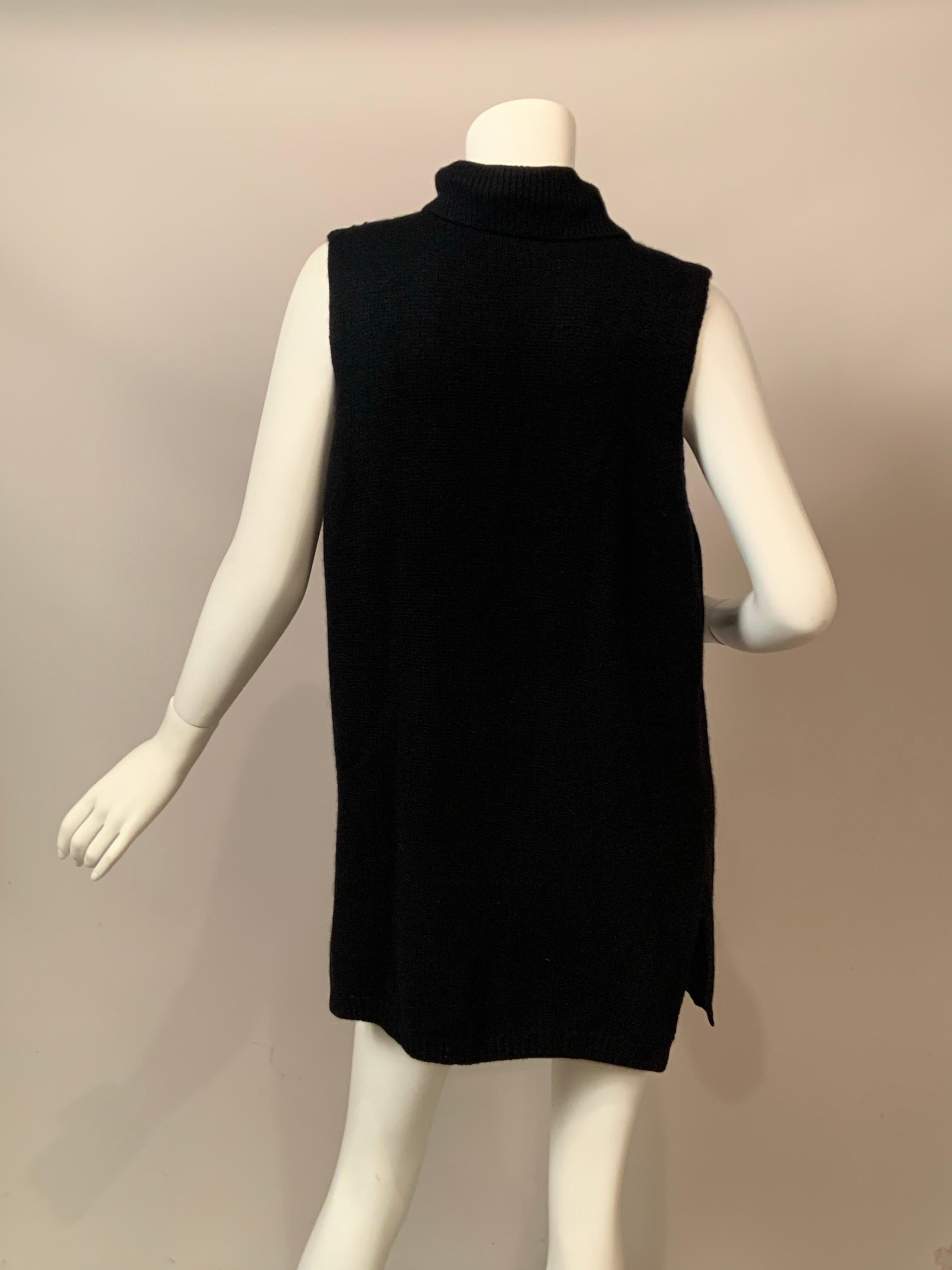 Brunello Cucinelli Lux Black Cashmere Sweater Vest For Sale 1