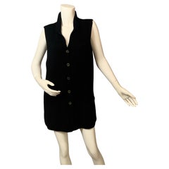 Brunello Cucinelli Lux Black Cashmere Sweater Vest