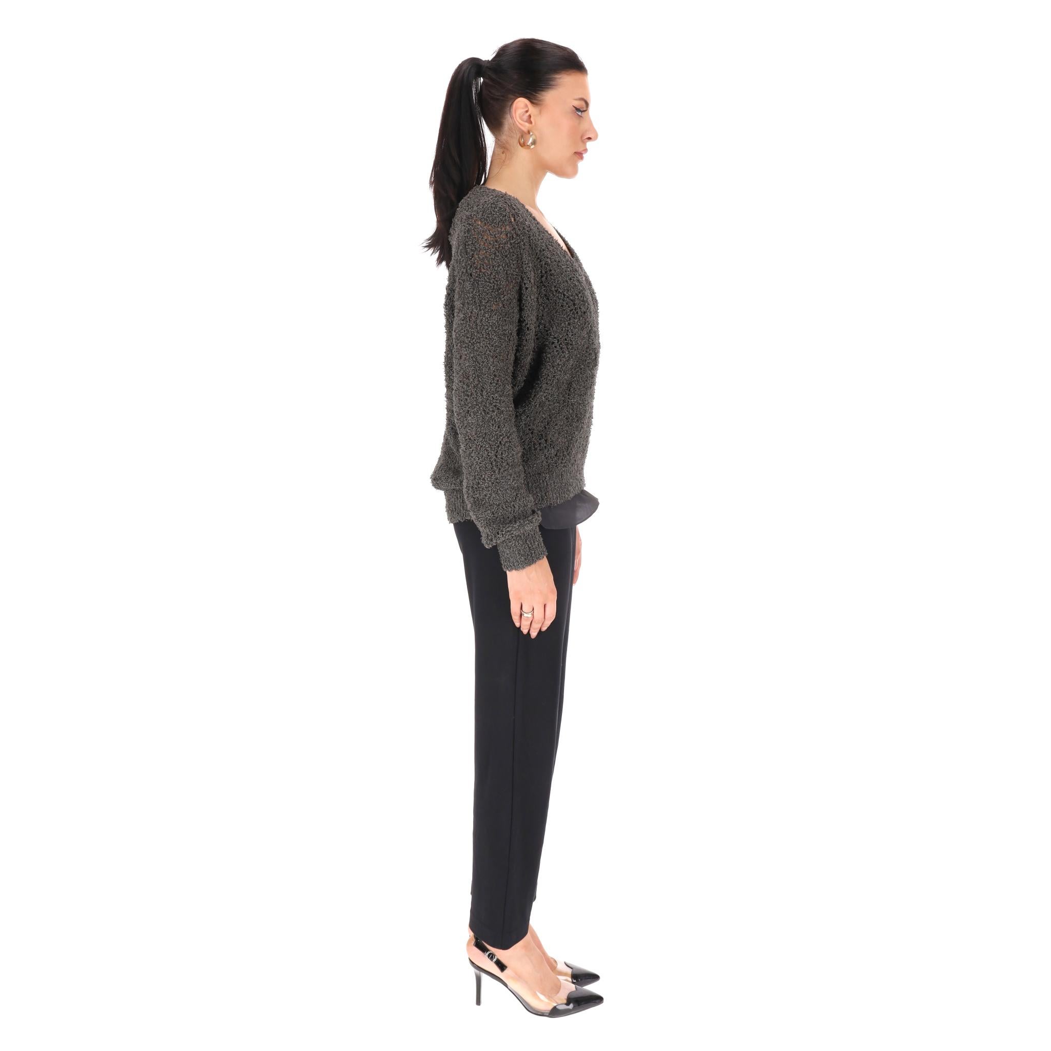 Brunello Cucinelli  Luxury Cotton & Silk Knitted Top In New Condition For Sale In London, GB