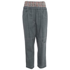 Brunello Cucinelli Medium Grey Sequin Detailed Pants S