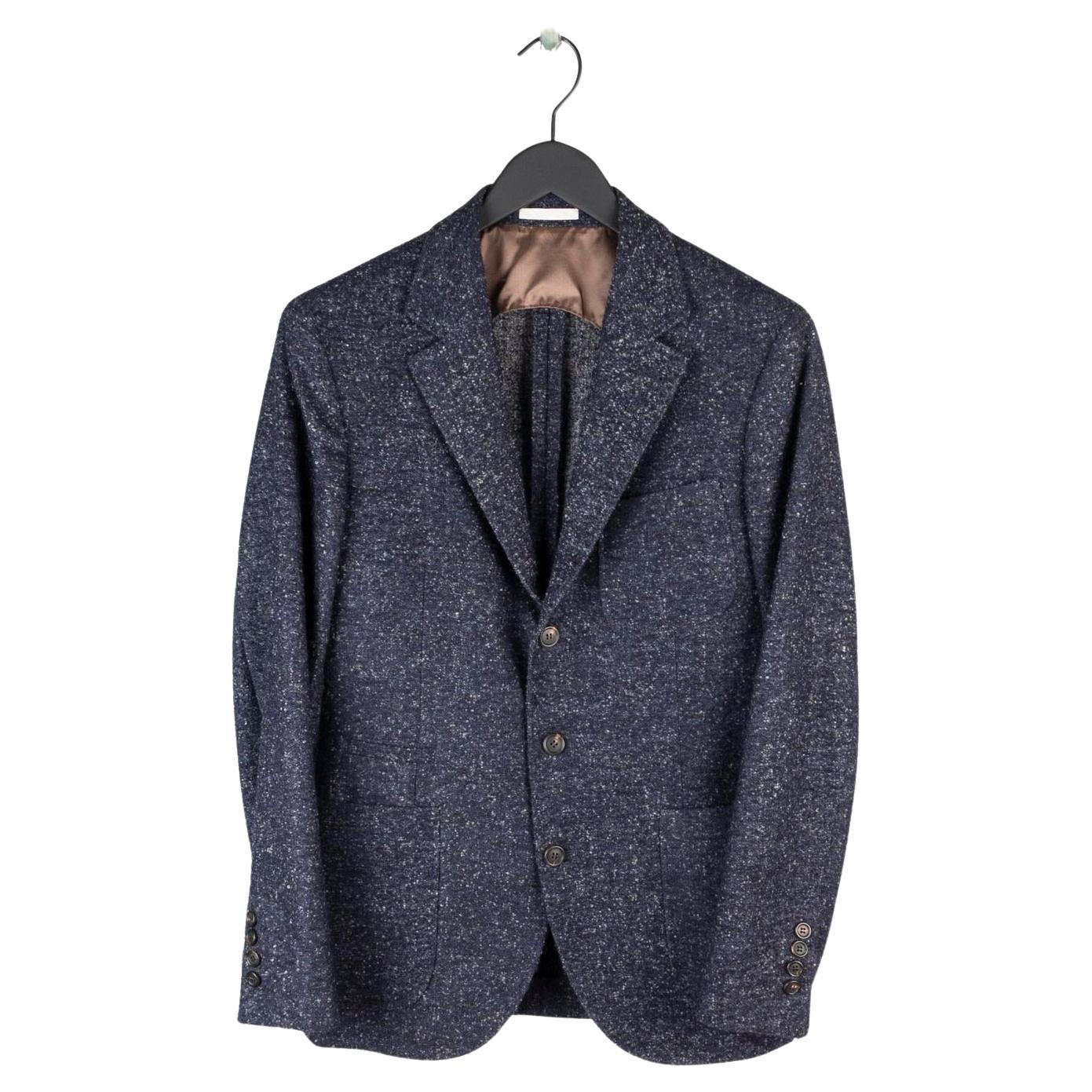 Brunello Cucinelli blazer bleu gris taille 48 (M), S644 en vente