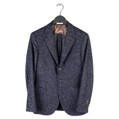 Brunello Cucinelli Hombre Blazer azul gris Talla 48 (M), S644