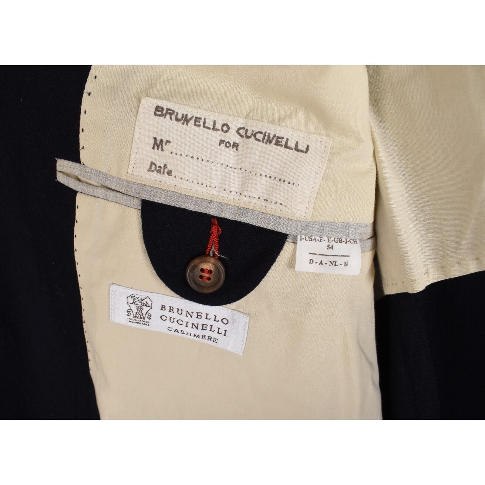 Brunello Cucinelli Men Blazer Jacket Cashmere ITA54-L Negro en venta