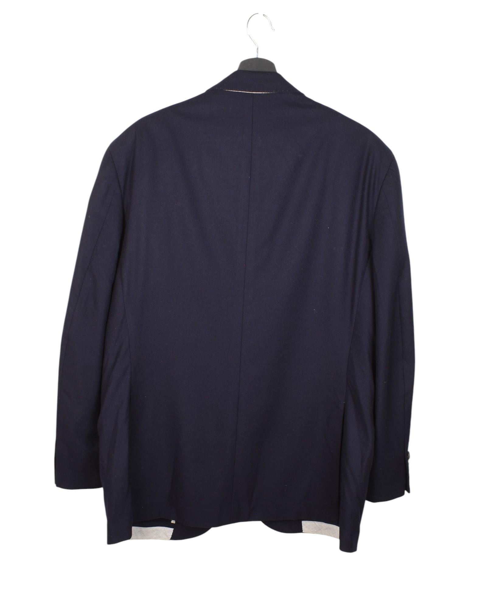 Brunello Cucinelli Herren Blazer Jacke aus reinem Kaschmir Größe IT54/L, S1362 (Schwarz) im Angebot