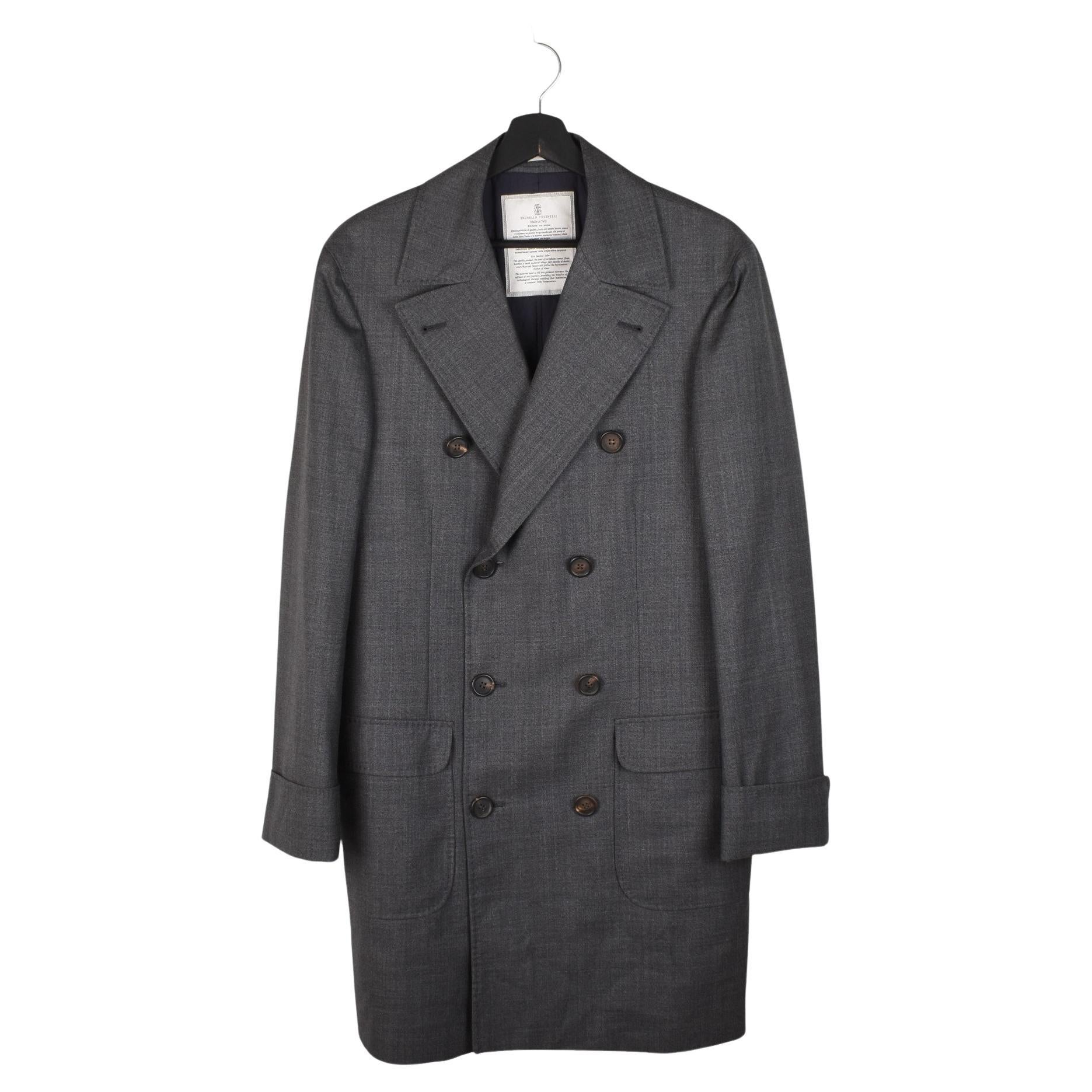 Brunello Cucinelli Abrigo Hombre Abrigo Casual Talla IT48-M/L, S1408 en venta