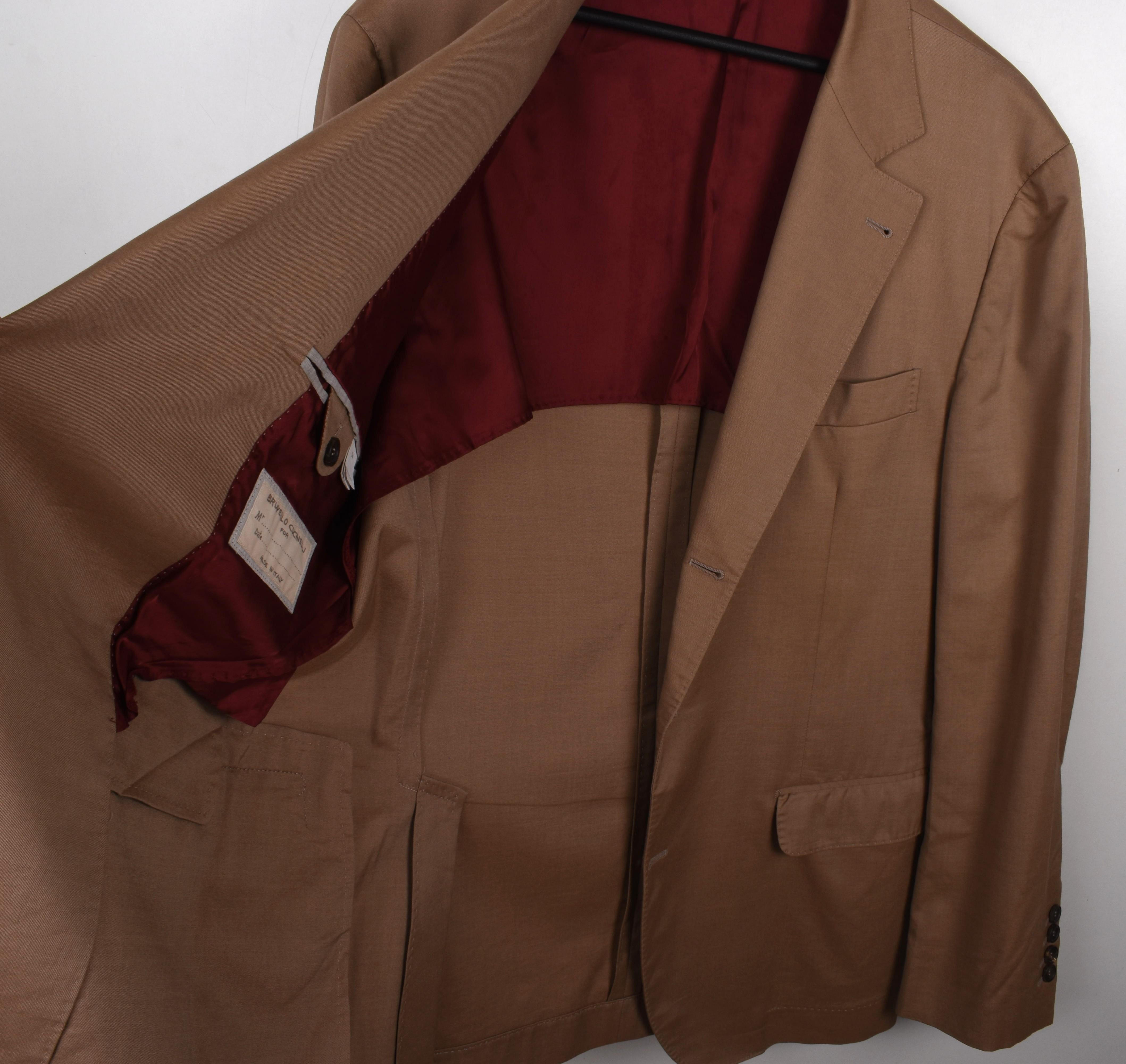 Brunello Cucinelli Men Jacket Casual Blazer Size 54/XL, S1607 im Zustand „Hervorragend“ im Angebot in Kaunas, LT