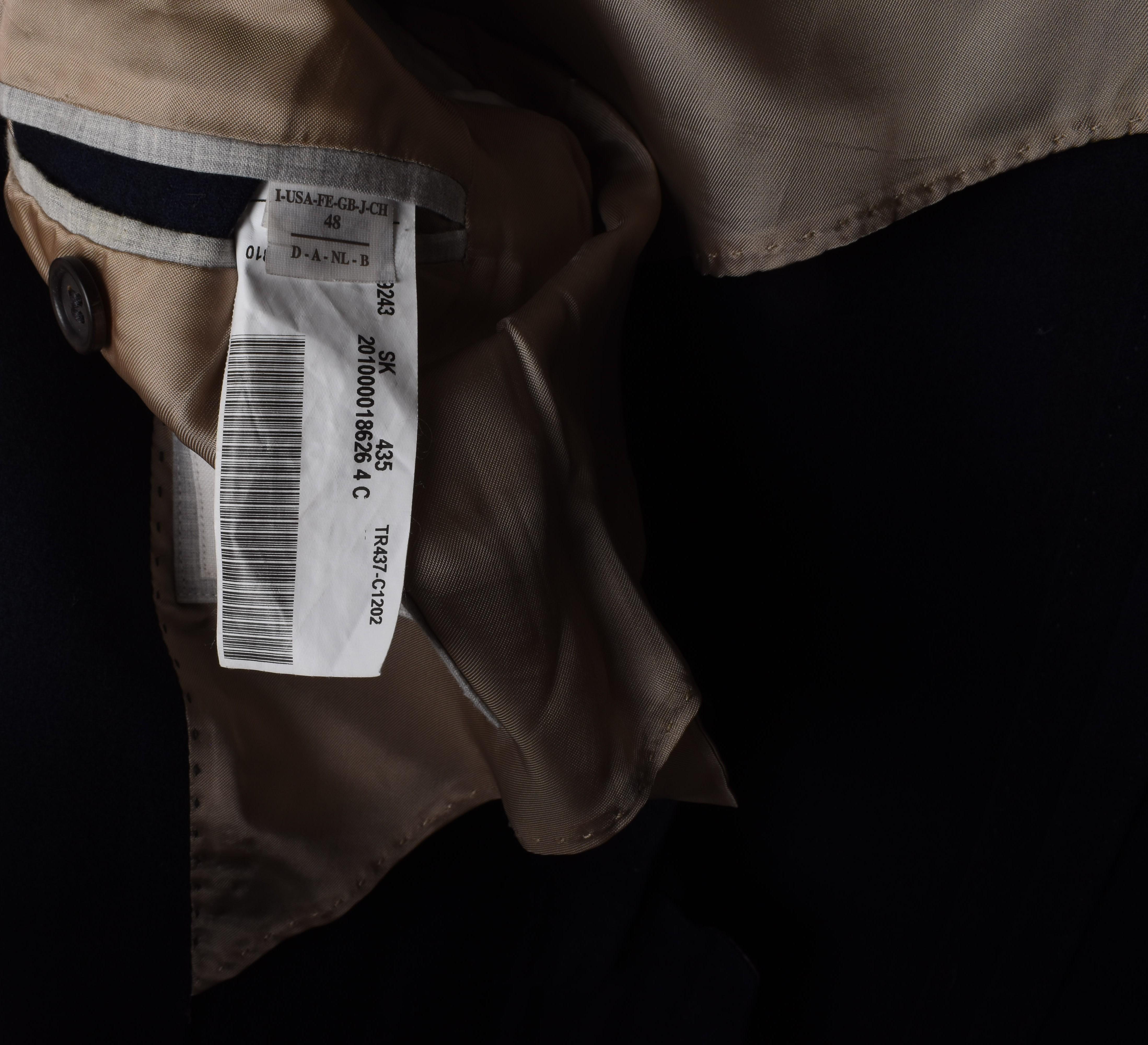 Noir Brunello Cucinelli Hommes Veste Blazer à carreaux Laine Cachemire Taille IT48-M/L, S1759 en vente