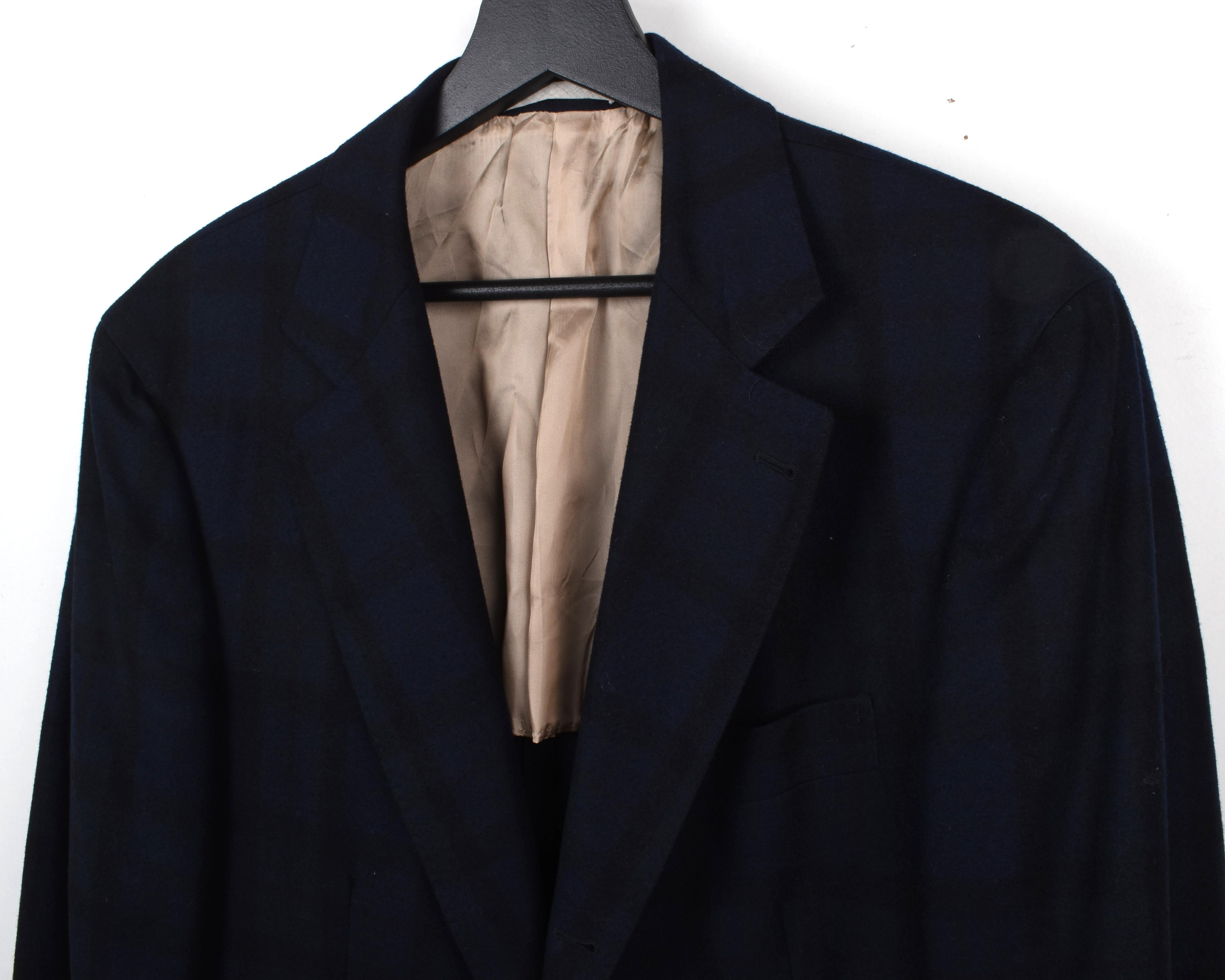 Brunello Cucinelli Hommes Veste Blazer à carreaux Laine Cachemire Taille IT48-M/L, S1759 Pour hommes en vente